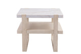 Newport - Rectangle End Table - White