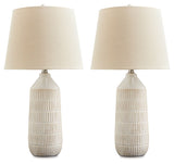 Willport - Off White - Ceramic Table Lamp (Set of 2)