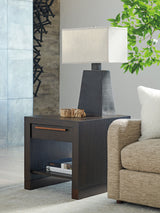 Park City - Heber Drawer End Table - Dark Brown