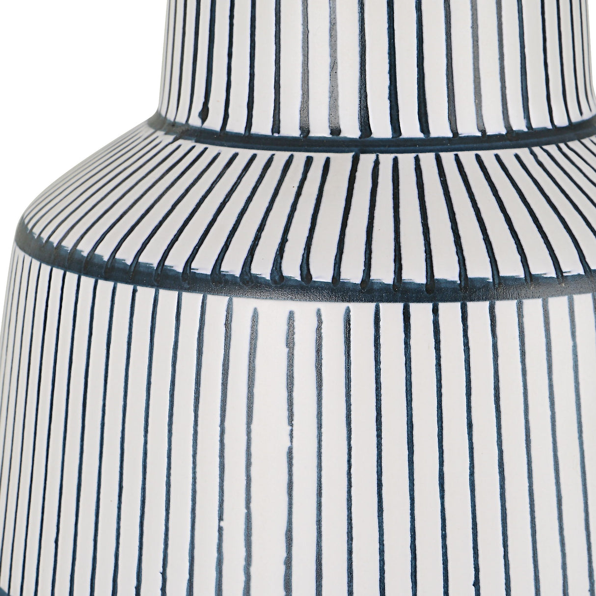 Breton - Nautical Stripe Table Lamp - White