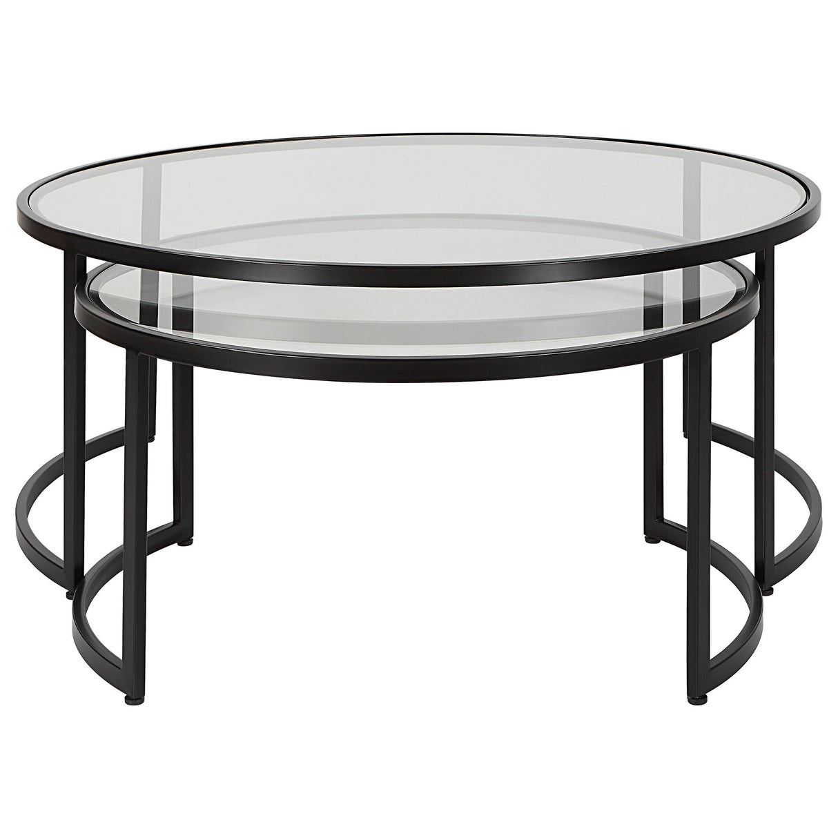 Rhea - Nesting Coffee Tables, Set Of 2 - Black