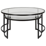 Rhea - Nesting Coffee Tables, Set Of 2 - Black