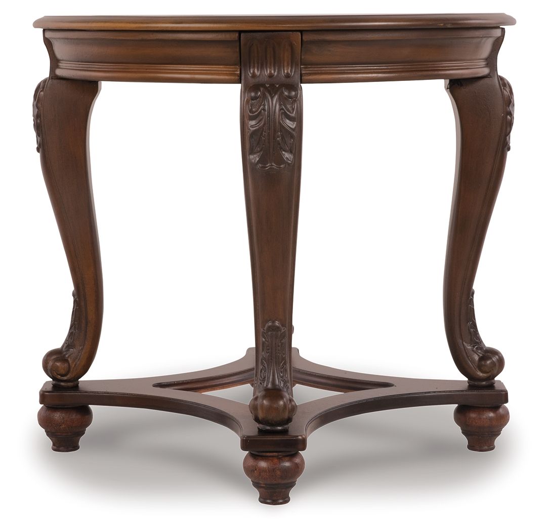 Norcastle - Dark Brown - Round End Table