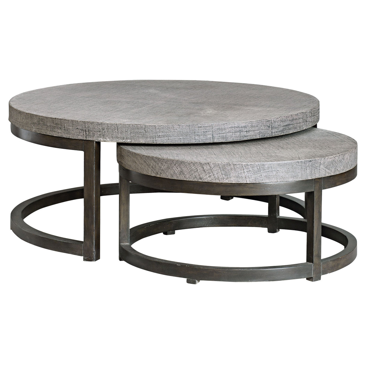 Aiyara - Nesting Tables, Set Of 2 - Gray