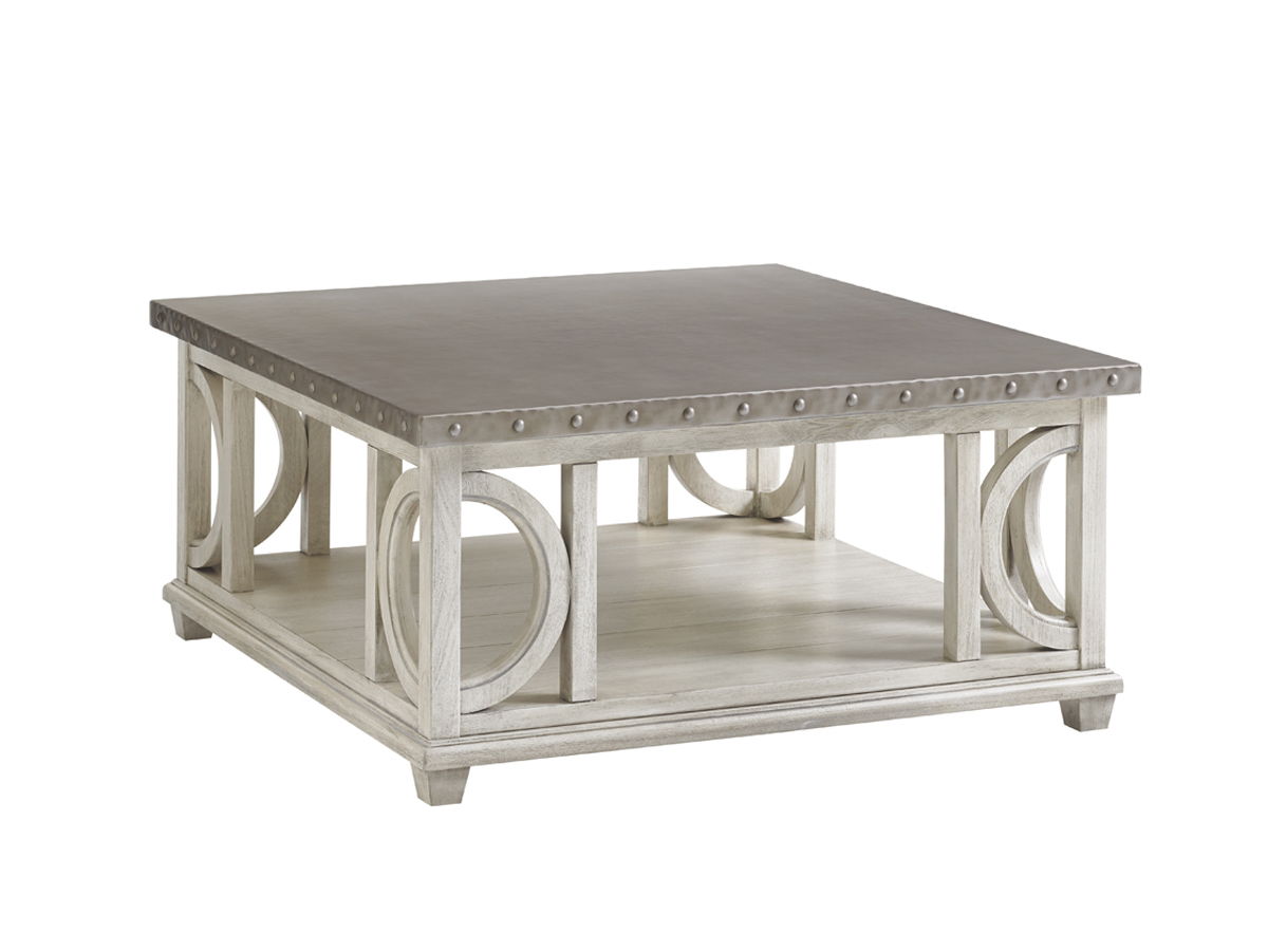 Oyster Bay - Litchfield Square Cocktail Table - Pearl Silver