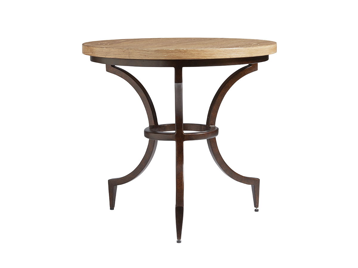 Los Altos - Flemming Round End Table - Light Brown