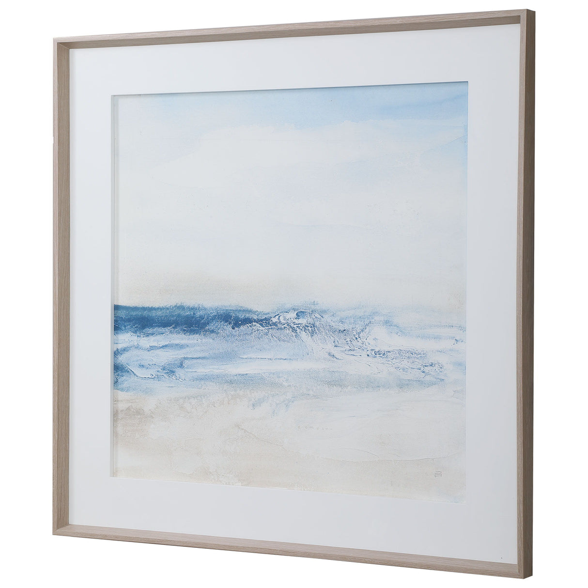 Surf And Sand - Framed Print - Blue