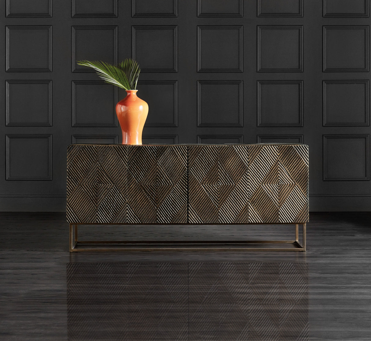 Melange - Marcellus 4-Door Credenza