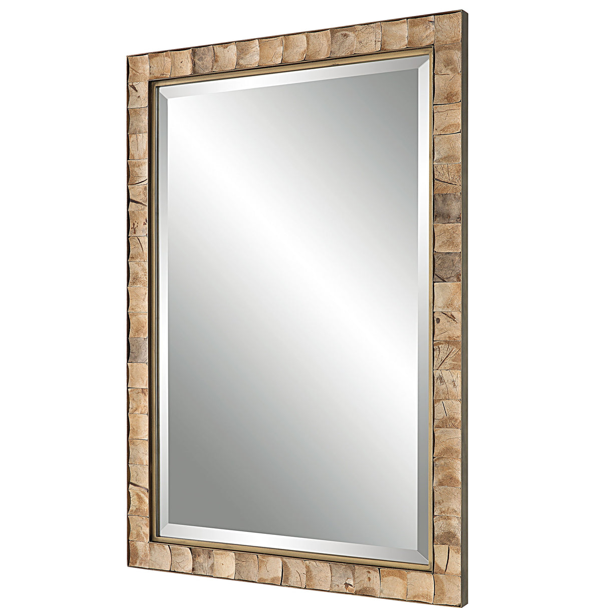 Cocos - Coconut Shell Mirror - Light Brown