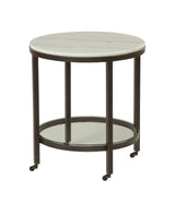 Whitman - Round End Table - White