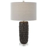 Nettle - Textured Table Lamp - Gray, Dark