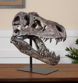 Tyrannosaurus - Sculpture - Brown, Dark