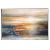 Seafaring Dusk - Hand Painted Abstract Art - Beige