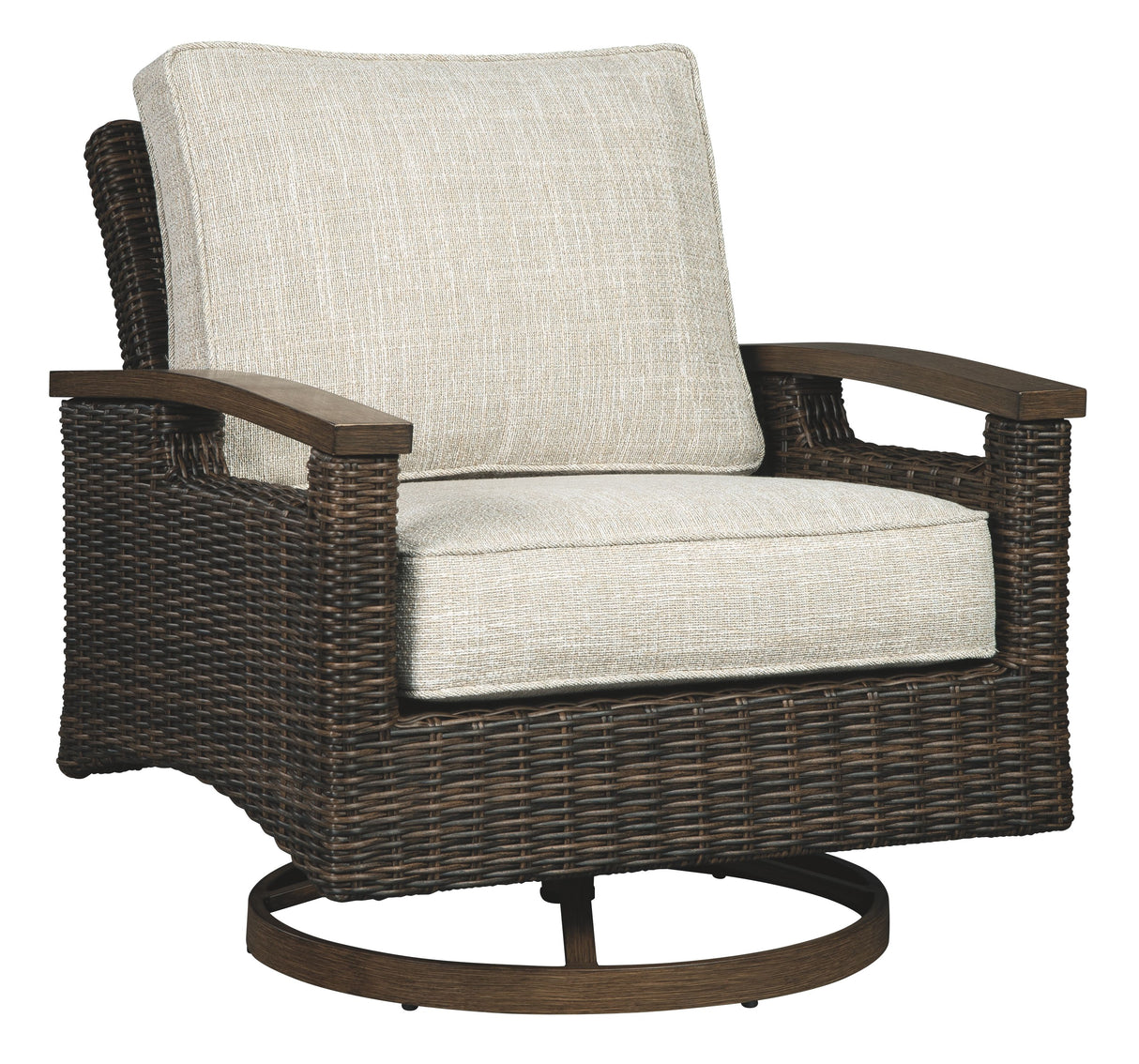 Chatham Railroad  - Medium Brown - Swivel Lounge Chair (2/CN)