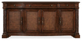 Charleston - Four Door-Three Drawer Buffet - Dark Brown