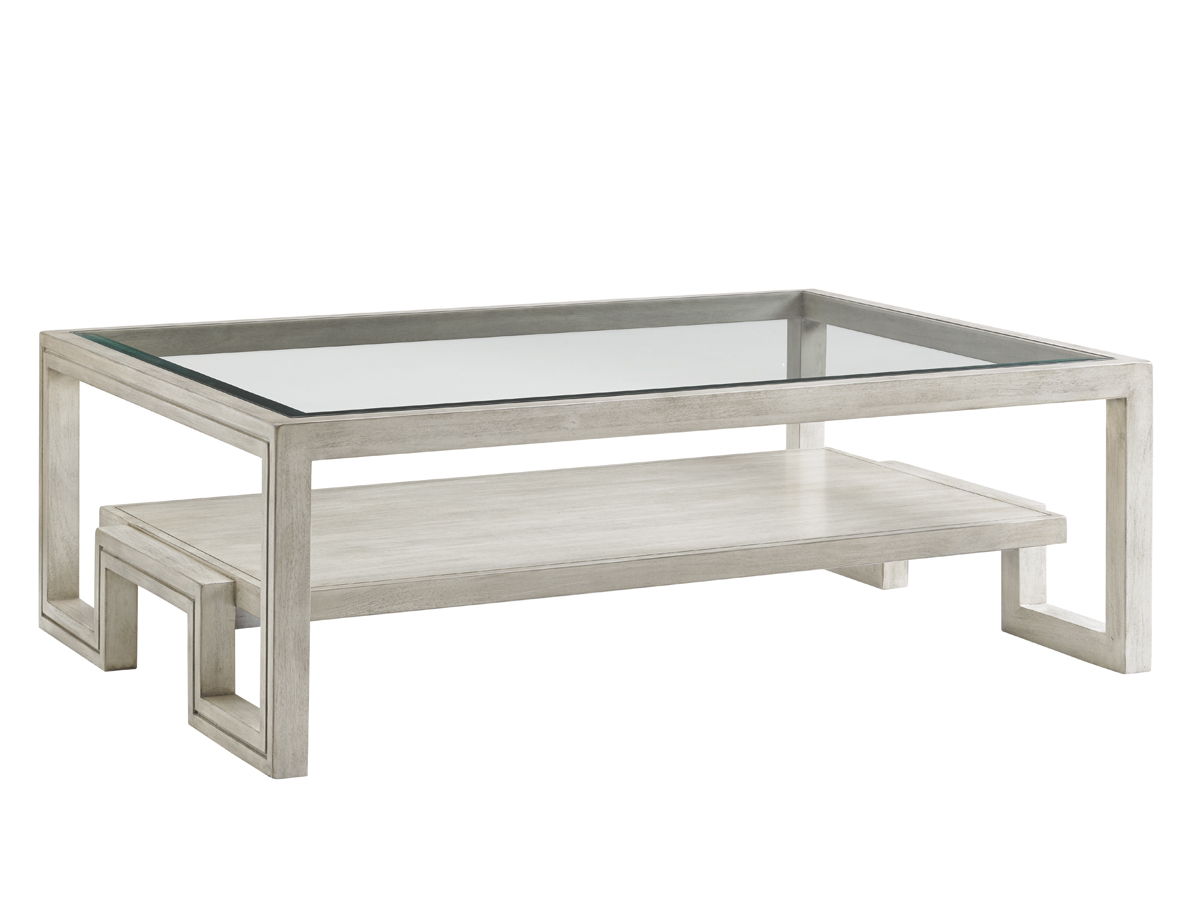 Oyster Bay - Saddlebrook Rectangular Cocktail Table - Pearl Silver