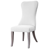 Caledonia - Armless Chair - White