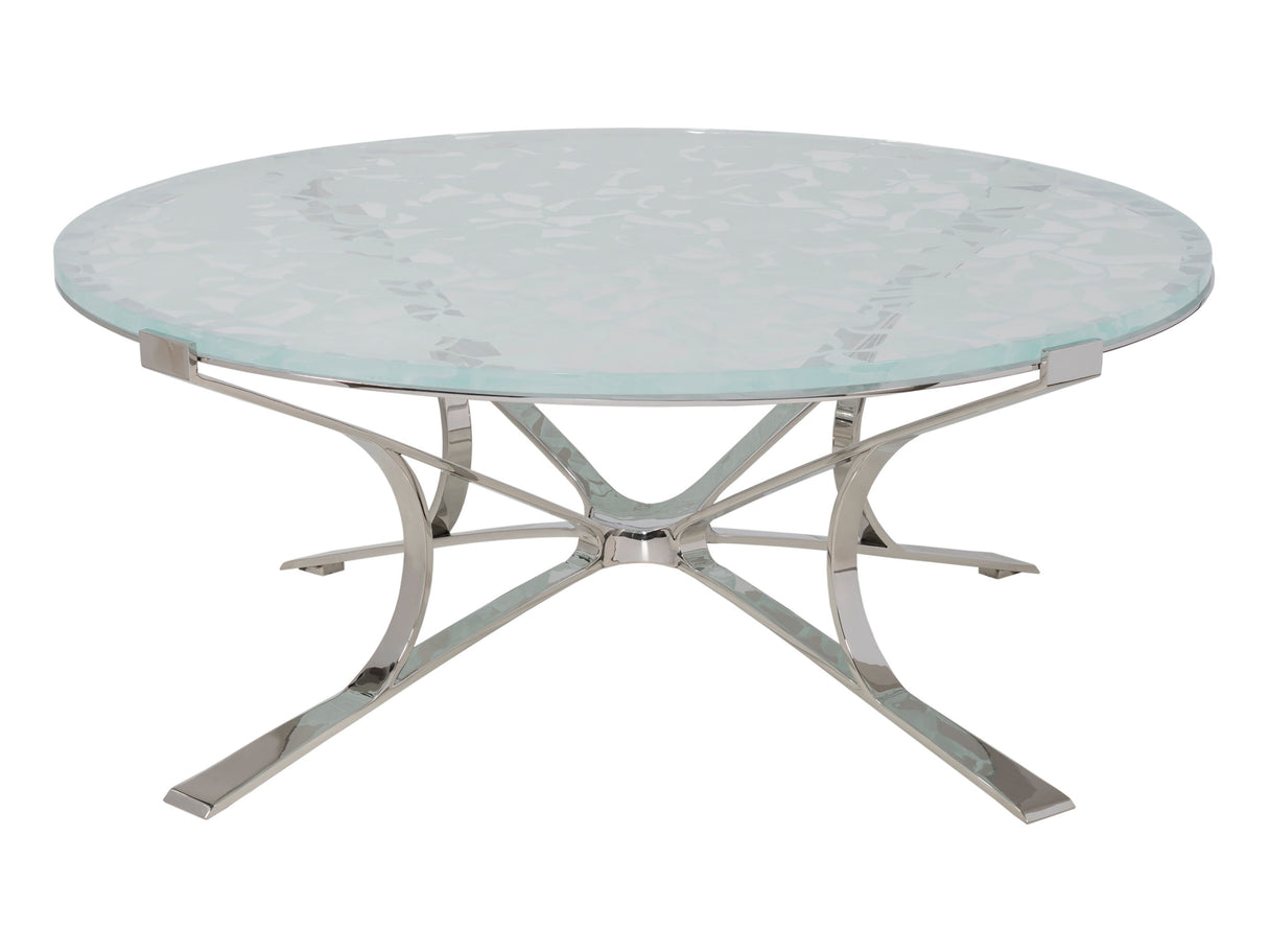 Signature Designs - Snowscape Round Cocktail Table - White