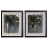 Rustic Patina - Framed Prints, Set Of 2 - Black