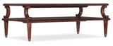 Charleston - Rectangle Cocktail Table - Brown, Dark