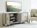 Studio Designs - Newbury Park Raffia Media Console - Gray